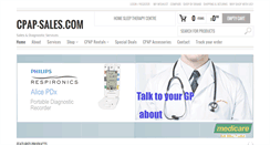 Desktop Screenshot of cpap-sales.com